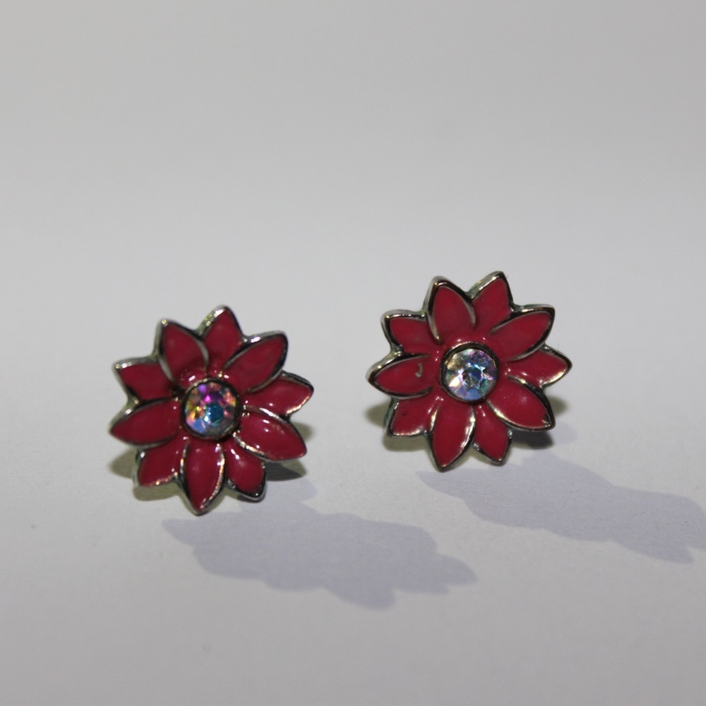 Betsey Johnson little pink Flower studs